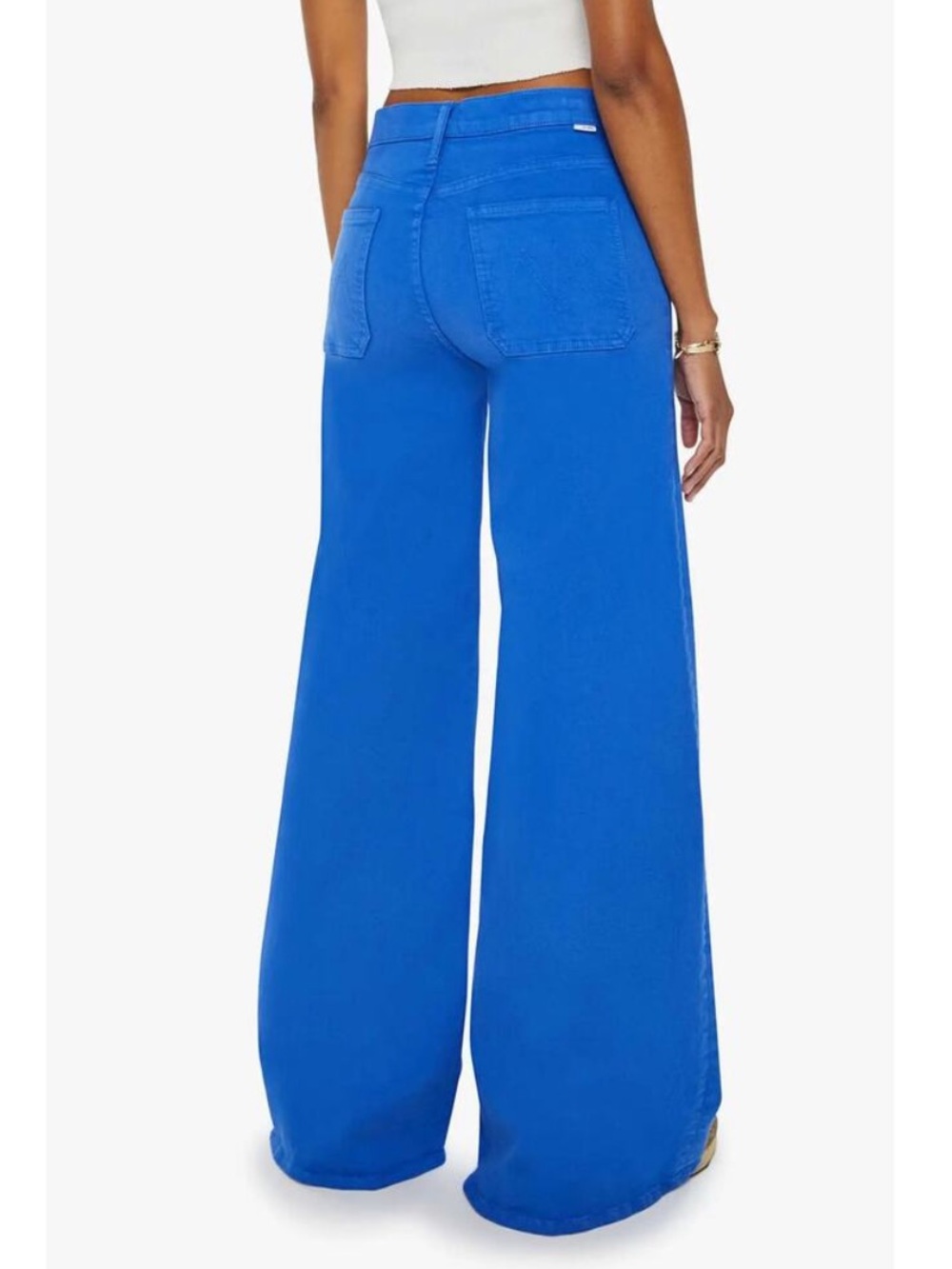 MOTHER Lil Patch Pocket Undercover Sneak in Snorkel Blue Size 27 - Picture 4 of 10